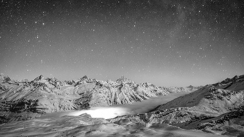 a rocky ridge of the Pennine Alps