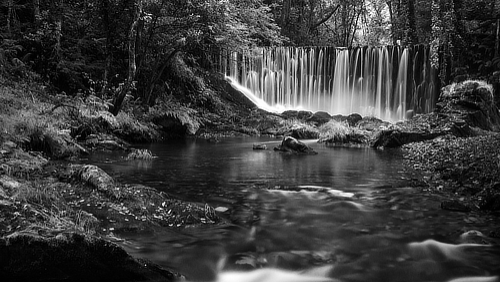 waterfall in the woods in northern Spain