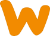 an orange letter W